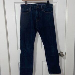 GAP straight stretch jeans dark wash 31x30